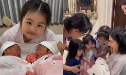 Vân Trang khoe cảm xúc lần đầu gặp mặt em nhỏ của các con, tự hào về nhóc tì Queenie bởi điều này