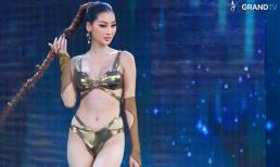 Quế Anh ghi điểm trong phần thi áo tắm tại đêm Bán kết Miss Grand International 2024