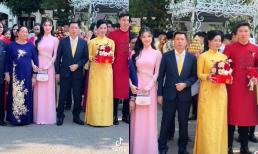 Á hậu Phương Nhi hiếm hoi lộ diện trong đám cưới anh trai, nhan sắc qua camera thường vẫn gây xuýt xoa