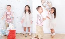 Cặp sinh đôi của Hà Hồ nhắng nhít trong ảnh mừng tuổi mới, lấy tiền mừng để làm điều này