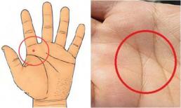 Lòng bàn tay có 1 điểm vàng, tha hồ hưởng phúc, tài lộc tiêu mãi không hết 