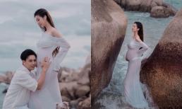 Bà xã Hồ Quang Hiếu diện bikini khoe bụng bầu 'vượt mặt', háo hức chờ đón con đầu lòng