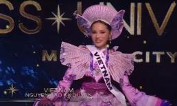 Hoa hậu Kỳ Duyên tỏa sáng khi diễn trang phục dân tộc ở bán kết Miss Universe 2024