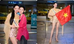 Hoa hậu Quế Anh ăn diện bình dân đến tiễn Á hậu Bùi Khánh Linh tham dự Miss Intercontinental 2024