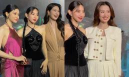 Loạt nàng Hậu xuất hiện tại thảm đỏ sự kiện ra mắt phim của Thùy Tiên: Quế Anh chiếm spotlight, Thiên Ân quyến rũ khoe lưng trần