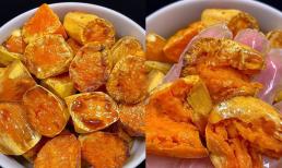 Bà nội phát minh cách ăn khoai lang mới bằng nồi chiên không dầu, bên ngoài giòn bên trong dẻo dai và vị ngọt như mật