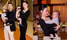 Phương Oanh trần tình lí do quý tử khóc và khó chịu với mẹ tại sự kiện