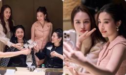 Đỗ Mỹ Linh lộ rõ dấu hiệu tăng cân khi tụ tập cùng hội chị em 'hào môn'