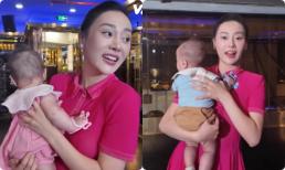 Phương Oanh bế luôn hai con đi tập nhảy, một chi tiết khiến ai cũng nể