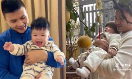 Đúng chuẩn 'con nhà nòi', mẹ Quang Hải hạnh phúc khoe cháu trai có tố chất làm cầu thủ giống bố