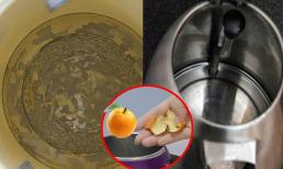Đánh bay cặn ấm siêu tốc 'cứng đầu' chỉ với vỏ cam, vết cặn dù dày đến đâu cũng sẽ tự động bong ra