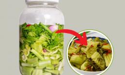 Mẹo muối dưa cải chua đơn giản tại nhà, vừa giòn, vừa ngon, để lâu không lo bị khú