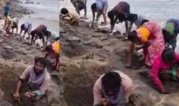 Hy hữu: Cả làng đổ xô đi nhặt vàng bạc, trang sức trôi dạt vào bờ biển 