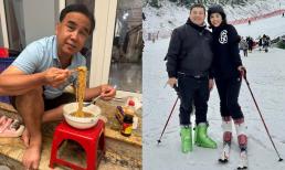 Sao Việt 6/1: MC Quyền Linh gây khó hiểu khi ngồi bệt ngoài cửa biệt thự ăn mì; NS Chí Trung và bạn gái Á hậu tình tứ đi du lịch