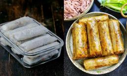 Mẹo trữ đông nem rán, để cả tháng không nát, rán lên vàng thơm giòn rụm, chuẩn bị ngay cho Tết này