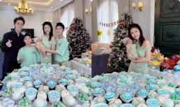 Vợ của Đăng Khôi khoe vóc dáng nhan sắc gây choáng trong đầy tháng con thứ 3