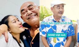 NSND Việt Anh phản ứng bất ngờ khi bạn gái muốn 'trùng tu vòng 1', công khai khen nức nở nhan sắc nửa kia