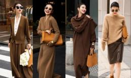 Trang phục tông màu đất được ưa chuộng trong mùa thu đông. Từ chối sự cầu kỳ hay sáo rỗng. Hãy đơn giản, thanh lịch và khoe khí chất của bạn