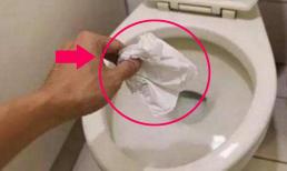 Có nên xả giấy vệ sinh xuống bồn cầu không? Nhiều người đã làm sai