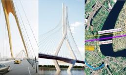 3 thiết kế 'siêu' cầu vượt sông Hồng vừa được Hà Nội thông qua