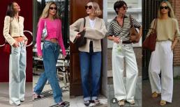 Trang phục đẹp nhất cho mùa xuân chắc chắn là 'áo thường ngày + quần ống rộng', vừa thoải mái, vừa giúp đôi chân bạn trông dài hơn 