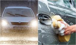 Vì sao nên rửa ô tô ngay sau khi chạy dưới trời mưa?