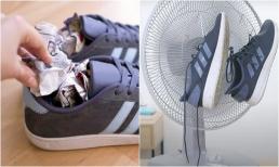 Trời mưa, ẩm ướt, dùng ngay 2 mẹo này làm giày nhanh khô, không lo hôi mốc