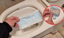 Mẹo vặt cực hay cho nhà vệ sinh: Khẩu trang dùng một lần có thể 'đánh bay' mùi hôi, giúp không gian sạch sẽ, thơm tho bất ngờ