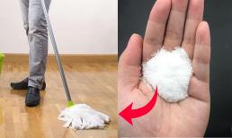 Sàn nhà sạch lâu mà không cần lau nhiều! Chỉ với mẹo nhỏ này giúp sàn luôn sáng bóng và không bám bụi