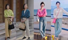 Để mặc thoải mái và thời trang trong mùa xuân thì một chiếc “quần ống rộng” này là đủ!