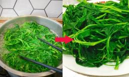 Thêm ngay gia vị này vào nồi, rau luộc xanh mướt, giòn ngon như ngoài hàng