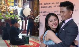 Vân Trang gây xúc động với khoảnh khắc tại lễ cúng thất thứ 2 cho Quý Bình