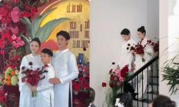 Khoảnh khắc của Quỳnh Lương và con trai trong lễ dạm ngõ với thiếu gia Tấn Phát gây xúc động