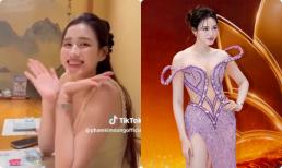 Hoa hậu Đỗ Thị Hà hiếm hoi nhắc đến chuyện chồng và thiệp cưới?