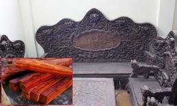 Bộ bàn ghế nặng 8 tạ làm từ loại gỗ quý hiếm bậc nhất Việt Nam, đại gia trả hơn 3 tỷ đồng vẫn không bán