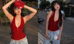 Ngọc Trinh khoe vòng một căng tràn trên phố, 36 tuổi chỉ là con số