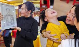 Lễ cúng 49 ngày Quý Bình: Con trai xuất hiện cực đáng yêu