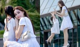 Á hậu Tường San tung loạt ảnh bên con gái: Vẫn quyết giấu mặt, vóc dáng ái nữ gây sốt 