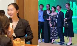 Em gái Cường Đô La hiếm hoi xuất hiện tại đại hội cổ đông của công ty, nhanh chóng chiếm spotlight vì ngoại hình