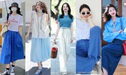 Màu xanh thuộc về mùa hè. Hãy nhớ những công thức phối màu này để bạn trông trắng trẻo, sành điệu và thời trang hơn