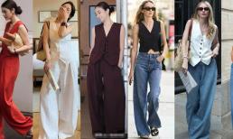 'Áo vest' đầu mùa hè rất toàn diện, và thực sự rất thời trang khi kết hợp với váy dài và quần ống rộng