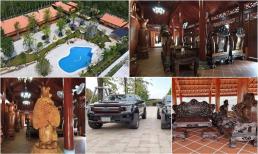 Biệt phủ 15 ha phủ kín nội thất bằng gỗ quý hiếm tại Bình Dương: Riêng làm vườn mất gần 100 người, chi phí gần 2 tỷ đồng/tháng