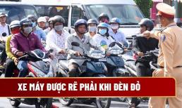 5 trường hợp xe máy được rẽ phải khi đèn đỏ, tuy nhiên nếu quên làm việc này vẫn sẽ bị phạt nặng