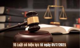 15 Luật có hiệu lực từ ngày 01/7/2025, người dân và doanh nghiệp cần đặc biệt lưu ý