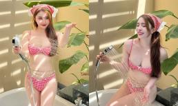 Quỳnh Nga tung loạt ảnh diện bikini nét căng, vòng một nóng bỏng chiếm spotlight 
