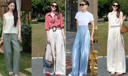 Tại sao khuyên phụ nữ trung niên 40+ nên mặc quần ống rộng? Nhìn cách mix đồ của blogger thời trang, bạn sẽ hiểu