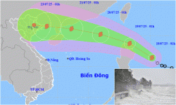 Áp thấp nhiệt đới mạnh lên thành bão WIPHA, khả năng vào Biển Đông đêm nay, ảnh hưởng trực tiếp đến miền Bắc