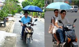 Trời nắng, chở người ngồi trên xe gắn máy sử dụng ô (dù) bị phạt bao nhiêu tiền theo quy định? 