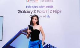 Hoa hậu Phương Linh lần đầu cầm Galaxy Z Fold7: ‘Thiết kế sang, chụp hình chuẩn Ultra’