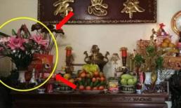 Nhà giàu kiêng kỵ đặt lọ hoa bên trái bàn thờ, nếu đặt bên phải thì sao? Thắp hương ngày Rằm chú ý